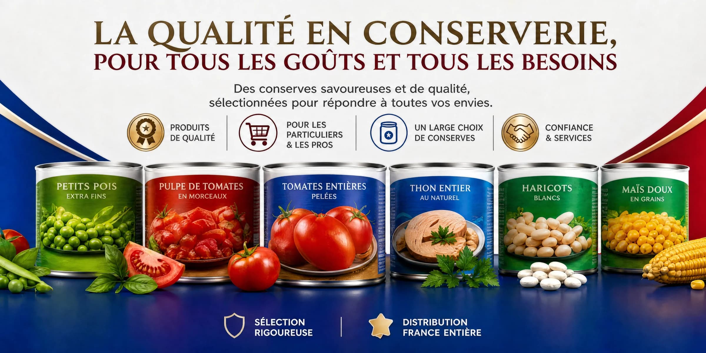 Sélection de conserves italiennes Bella Napoli, Petit Gros